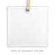 Pine Branches Square Beveled Glass Ornament Image 2 of 3